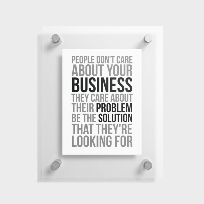 Care About Customer Problem, Office Decor, Office Wall Art, Office Art