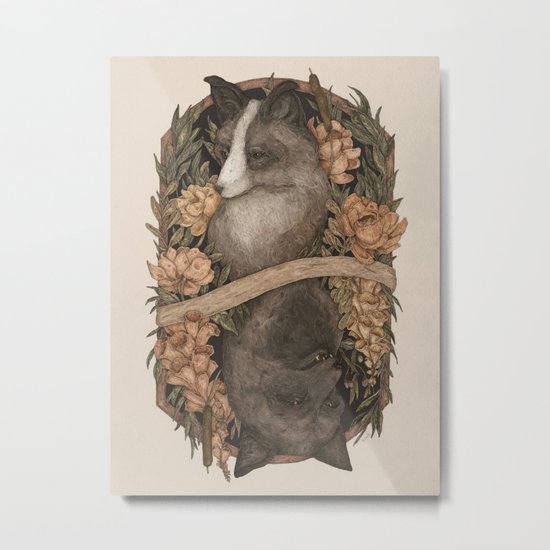 Friend Fox, Foe Fox Metal Print