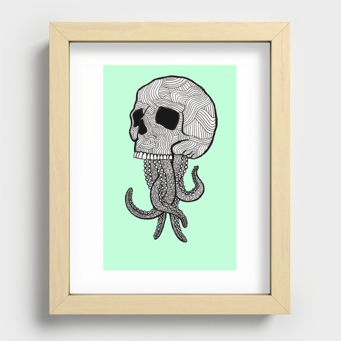 Skulloctopus Recessed Framed Print