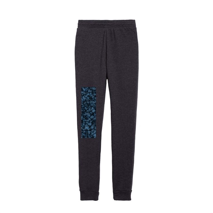 Fine Marble Blue and Black Area Kids Joggers