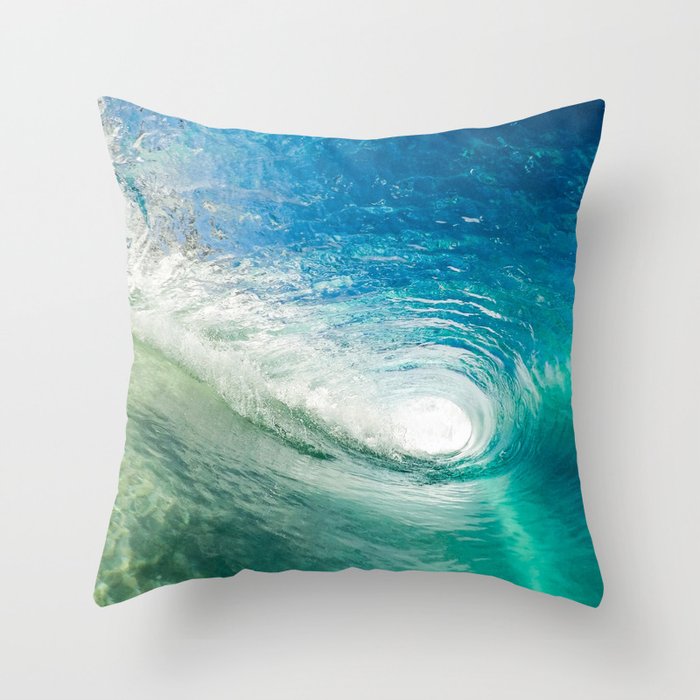 Wave Tube Throw Pillow