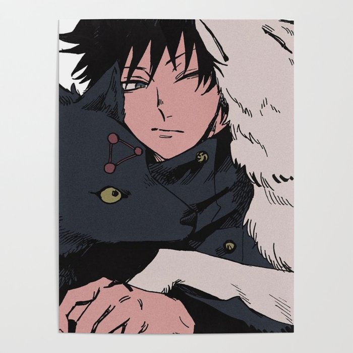 Megumi and his Divine Dogs - Jujutsu Kaisen Poster by animesky