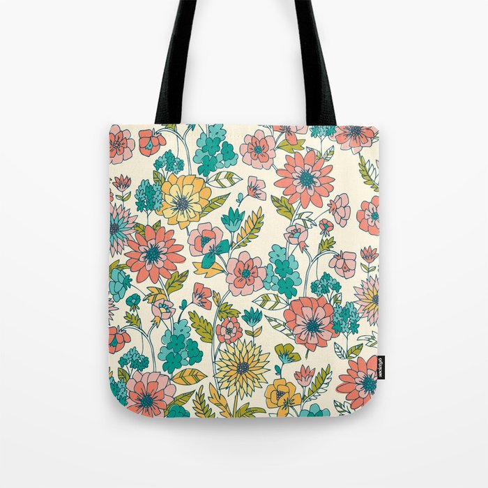 floral tote bags