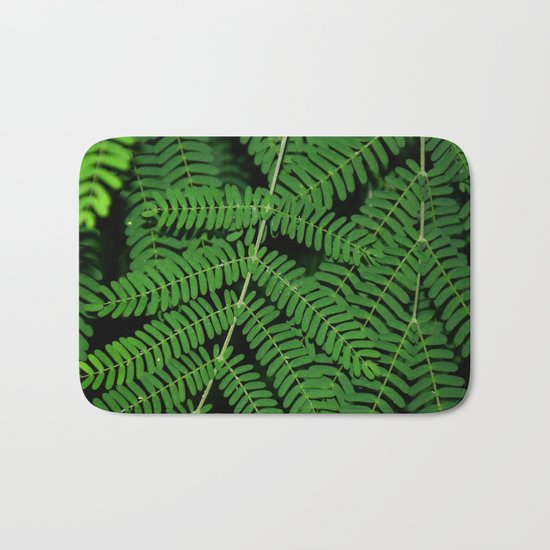 Green Ferns Bath Mat