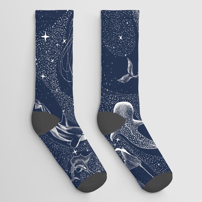 Cosmic Ocean Socks