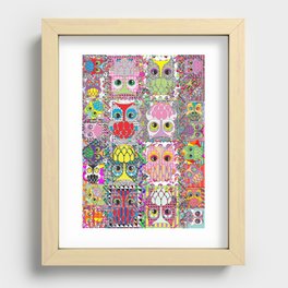 owl party Recessed Framed Print