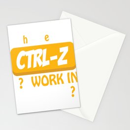 Why Doesn´t CTRL-Z Work In Real Life? Stationery Card