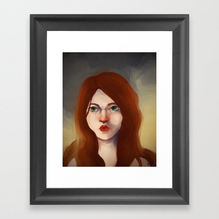 Ginger Storm Framed Art Print