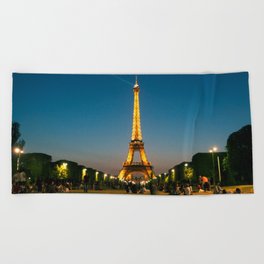 The Eiffel Tower Beach Towel