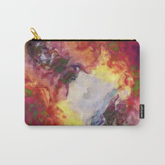 Shades of Red Abstract Carry-All Pouch