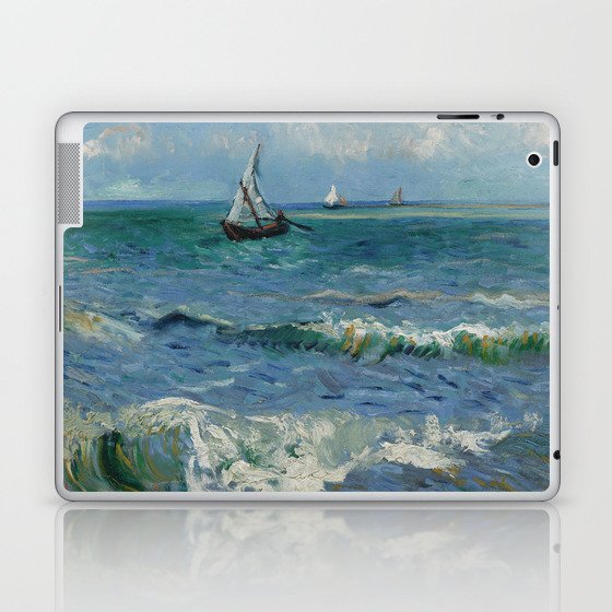 Seascape With Sailboats Painting Laptop & iPad Skin