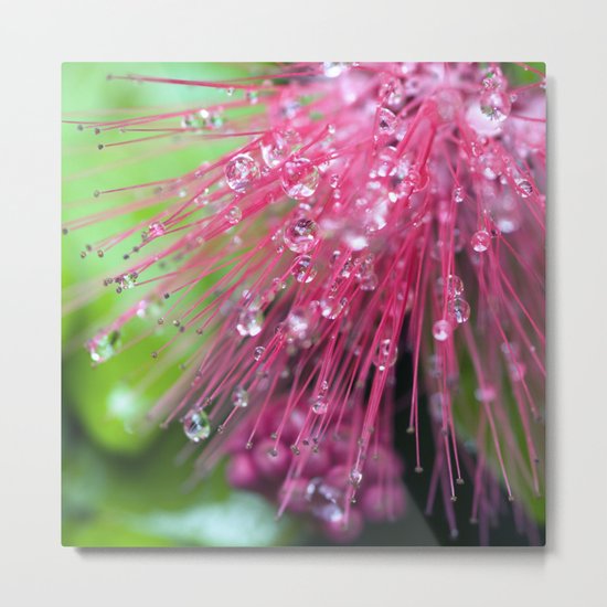 Glistening Diamonds of Pink Metal Print