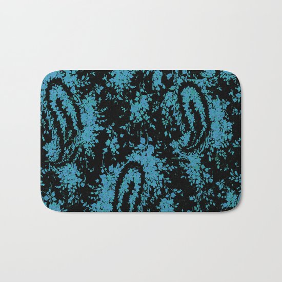 denim paisley Bath Mat