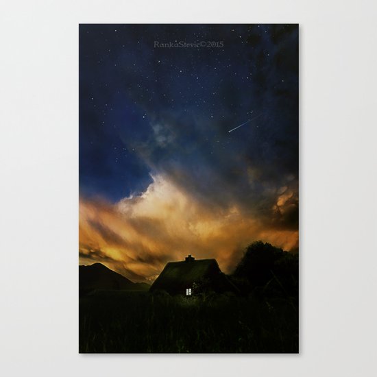 Home under the stars Canvas Print
