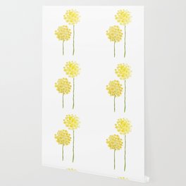two abstract dandelions watercolor Wallpaper