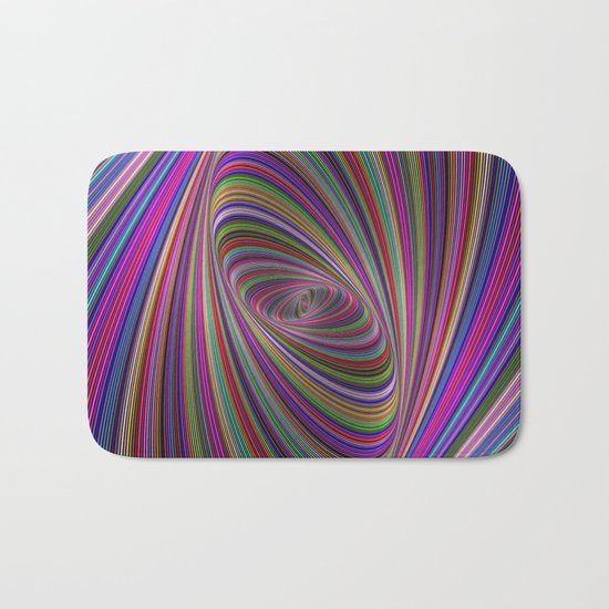 Psychedelic colors Bath Mat