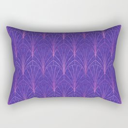 Art Deco Waterfalls // Amethyst Rectangular Pillow
