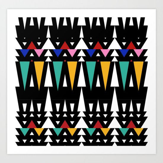 Tribal Fun 2 Art Print