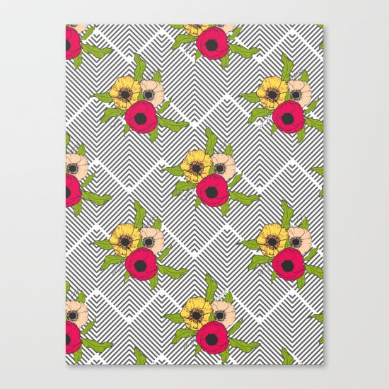 Geometric Garden #society6 #decor #buyart Canvas Print