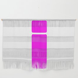 i (Magenta & White Letter) Wall Hanging