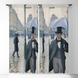 Paris Street Rainy Day (1877) Blackout Curtain