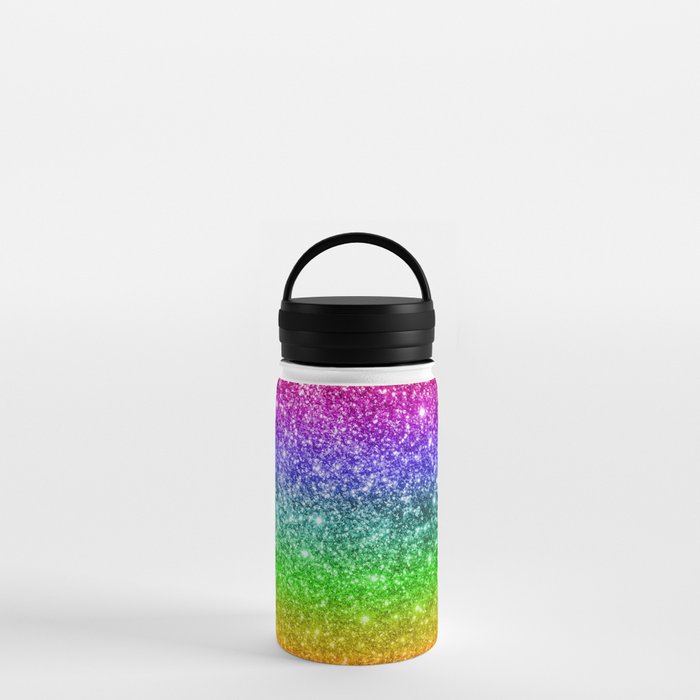 Rehydration Bottle Glitter Rainbow, Gift