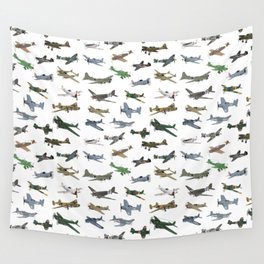 Various WW2 Planes Wall Tapestry