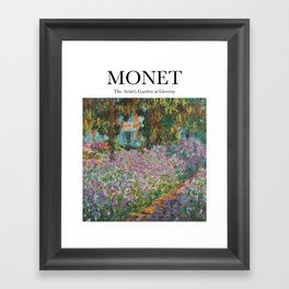 Monet - The Artist's Garden at Giverny Framed Art Print