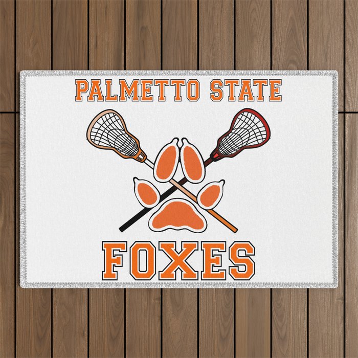 Palmetto State Foxes Exy Crest Outdoor Rug