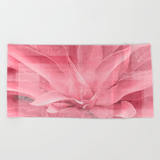 Abstract Leaves Beach Towel