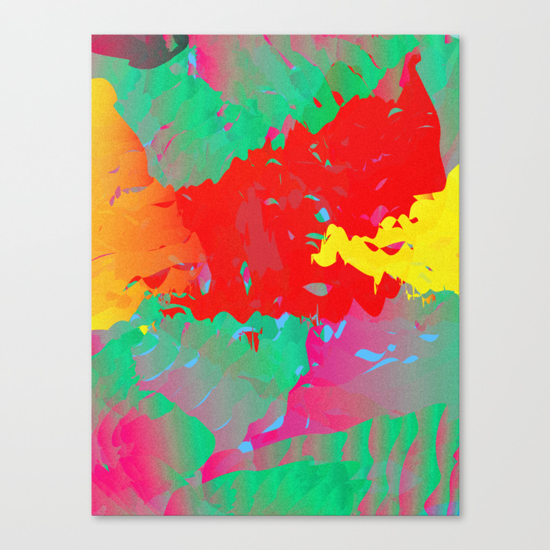 Abstract Paint Gradient Canvas Print By Imaginedbybryan Society6