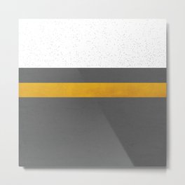 Contemporary Rustic Abstract Design Metal Print