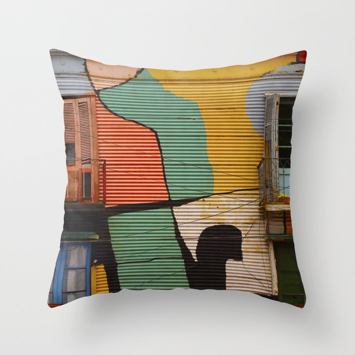 Argentina Photography - Beautiful Street Art In Buenos Aires Throw Pillow
