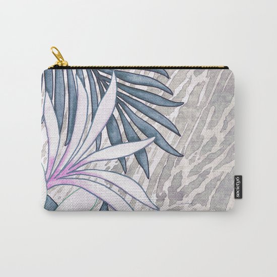 Denim Blooms Forever Carry-All Pouch