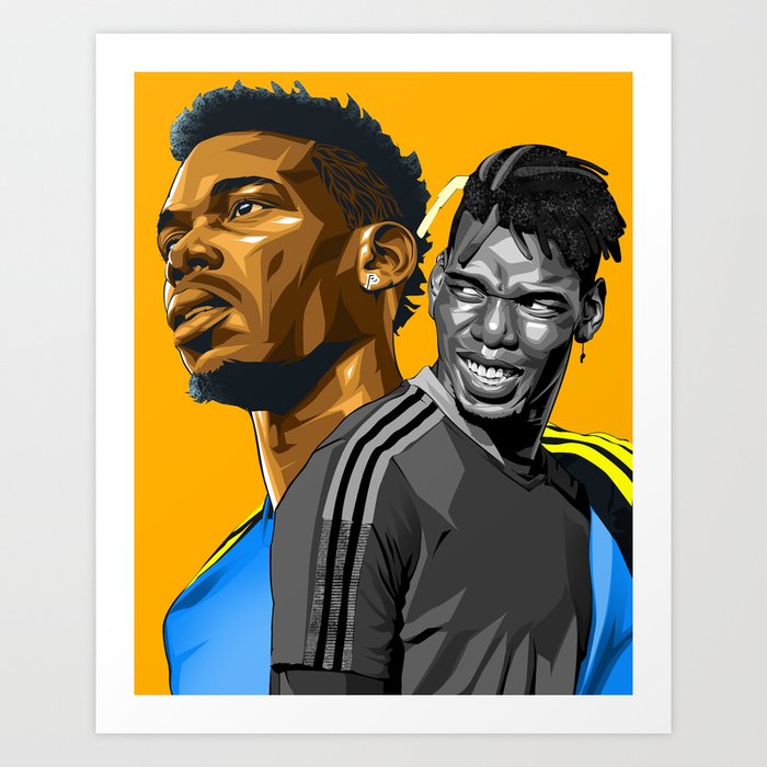  Pogba artwork - vector art Art Print