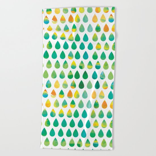 Monsoon Rain Beach Towel