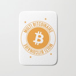 Multi Bitcoinaire Bath Mat