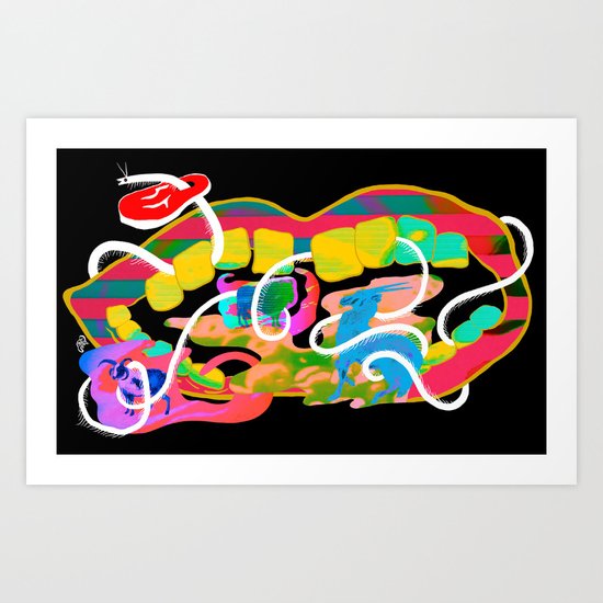 "Centipede Hz" by Steven Fiche Art Print