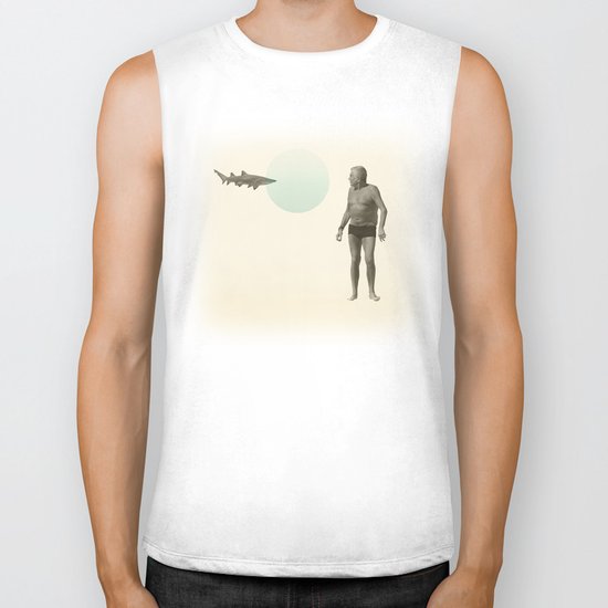 shark bate Biker Tank