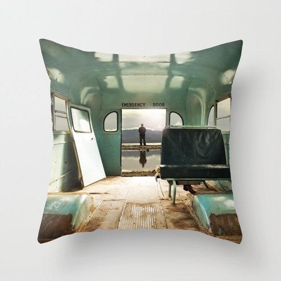 Emergency Door Throw Pillow