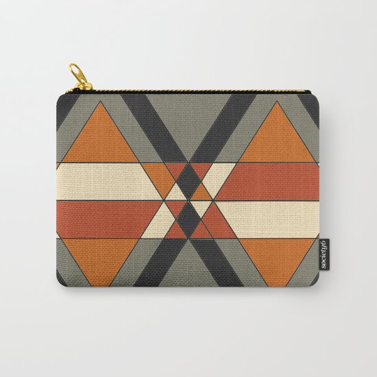 Tribal geometry Carry-All Pouch