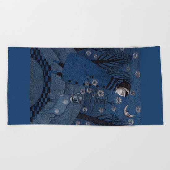 December Park (3) Beach Towel