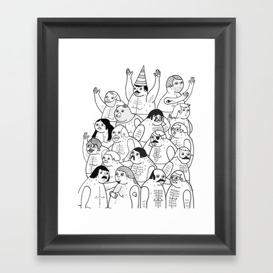 Sauna Club Framed Art Print