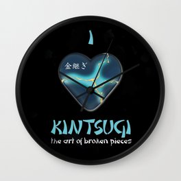 i love kintsugi Wall Clock | Tradition, Marriage, Broken, 3D, Other, Valentines, Kintsugi, Digital, Japanese, Graphicdesign 