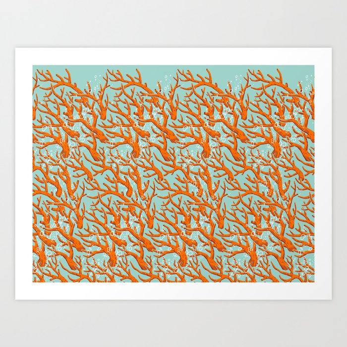 Coral Pattern Art Print