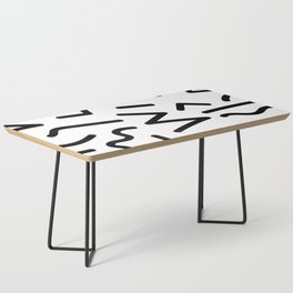 Memphis Minimal Design - Black and White Coffee Table