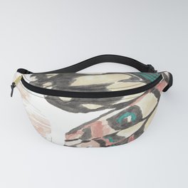 Unsaturated Watercolor Butterfly Fanny Pack