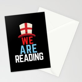 We Are Reading England Flag Sports Stationery Card