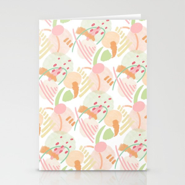 Abstract Spring  Stationery Cards