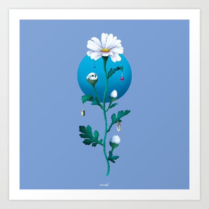 VANITAS daisy Art Print